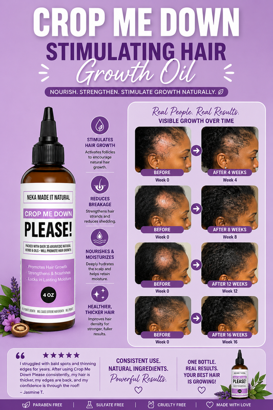 CROP ME DOWN PLEASE HAIR OIL 4oz